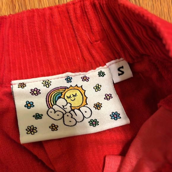 Big Bud Press Red corduroy Shorts, size small - Picture 2 of 2